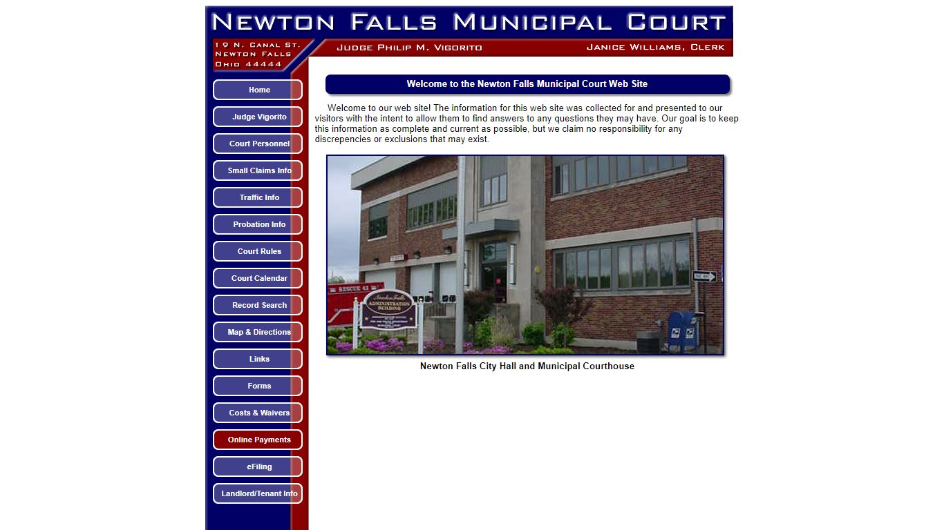 Newton Falls Municipal Court - Home